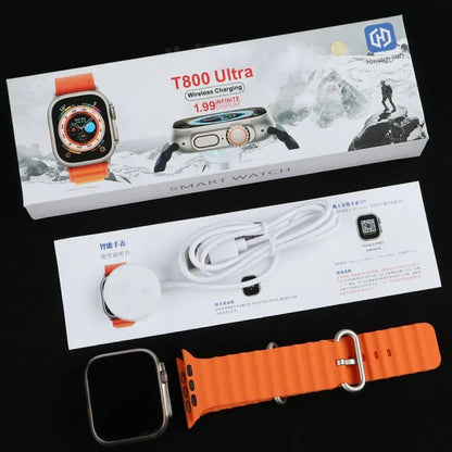 "T800 Ultra Smart Watch with Bluetooth Call & Ocean Strap"